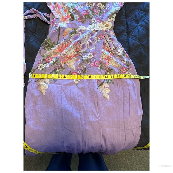 Spell Blue Skies Wrap Maxi Dress Size XS - Picture 15 of 16